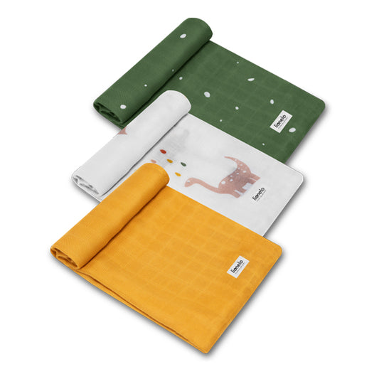 Lionelo Swaddle Bamboo Box Dino