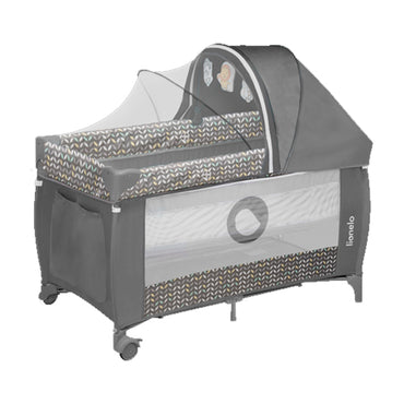 Lionelo Baby Crib Sven Grey Scandi