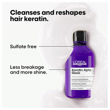 Loreal Professional Series Expert Keratin Alpha Sleek Shampoo 300ml