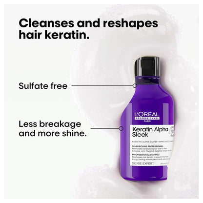 Loreal Professional Series Expert Keratin Alpha Sleek Shampoo 300ml