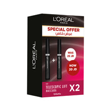 Load image into Gallery viewer, Loreal Paris Telescopic Lift Mascara x2 Offer