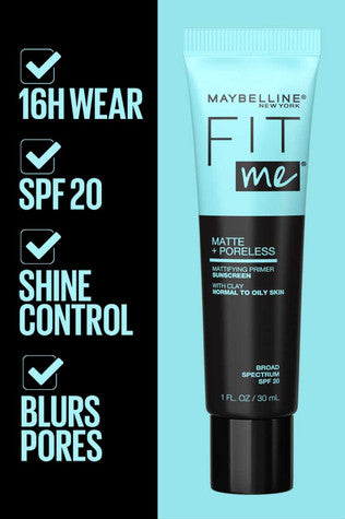 Maybelline Fit Me Matte + Poreless Mattifying Primer Spf20