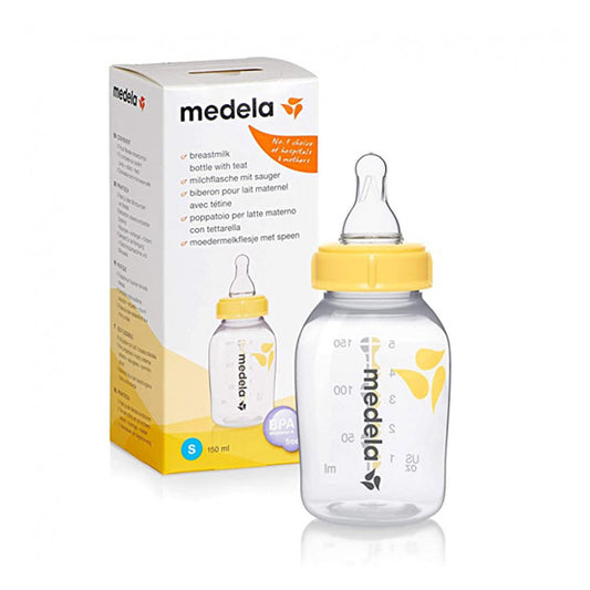 MEDELA BREAST MILK BOTTLE WITH SMALL TEAT, 150 ML