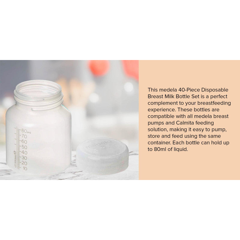 Medela Disposable Bm Bottle 80ml