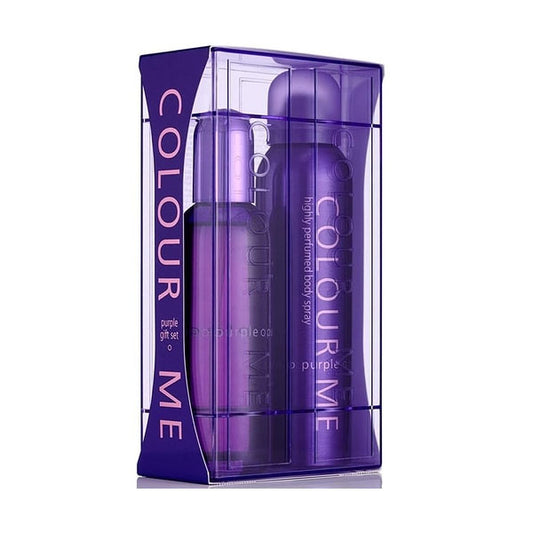 MILTON LLOYD COLOUR ME PURPLE WOMAN EAU DE TOILETTE SET