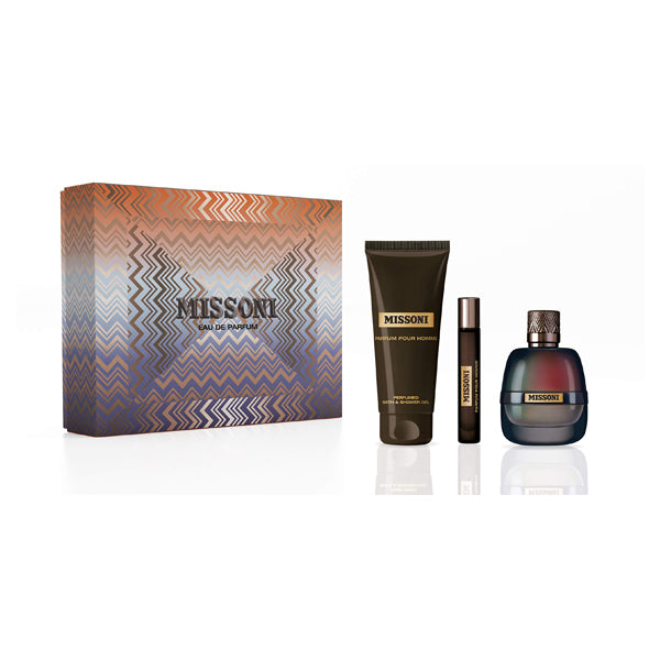مجموعة هدايا ميسوني للرجال (عطر 100 مل + عطر 10 مل + مزيل عرق 75 مل) مجموعة هدايا ميسوني للرجال (عطر 100 مل + عطر 10 مل + مزيل عرق 75 مل)