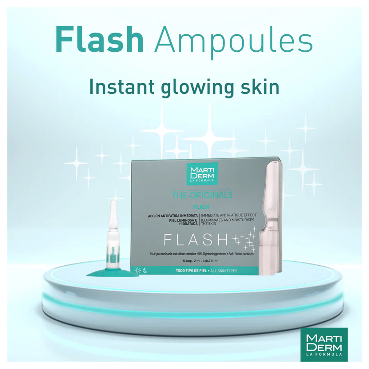 Martiderm The Originals Flash Ampoules Instant Radiance Effect 5x2ml Martiderm The Originals Flash Ampoules Instant Radiance Effect 5x2ml
