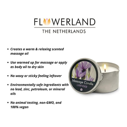 Flowerland Massage Candle Lavender 200ml