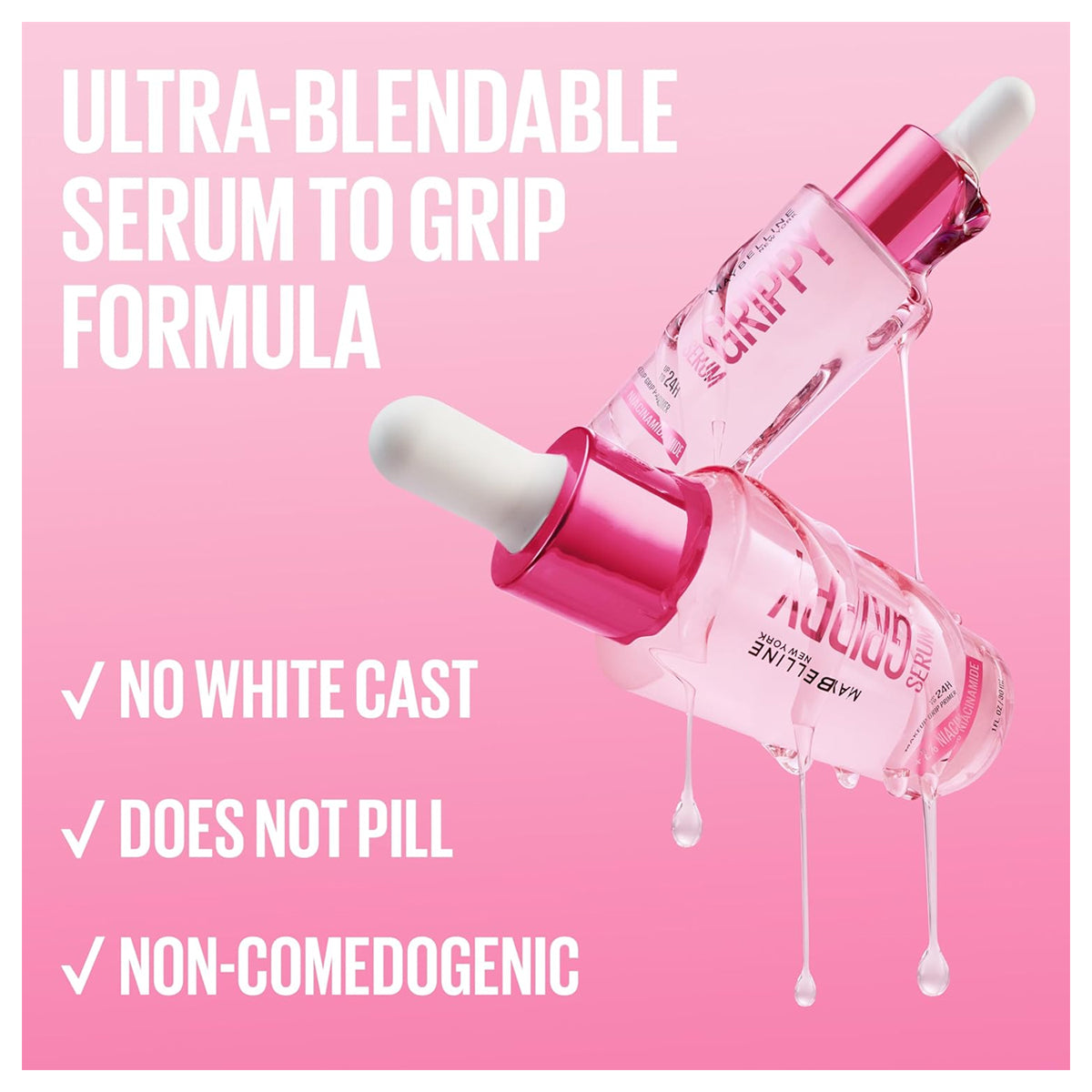Maybelline New York Grippy Serum 24hr Hydrating Primer 30ml Maybelline New York Grippy Serum 24hr Hydrating Primer 30ml