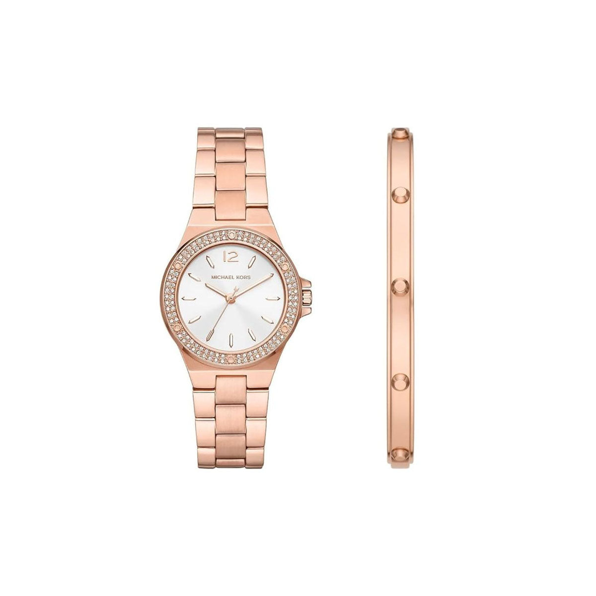 Michael Kors MK1073SET Women’s Watch 33 Mm Rose Gold Michael Kors MK1073SET Women’s Watch 33 Mm Rose Gold