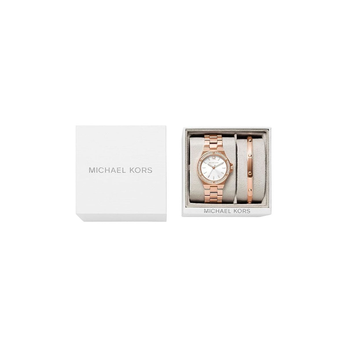 Michael Kors MK1073SET Women’s Watch 33 Mm Rose Gold Michael Kors MK1073SET Women’s Watch 33 Mm Rose Gold
