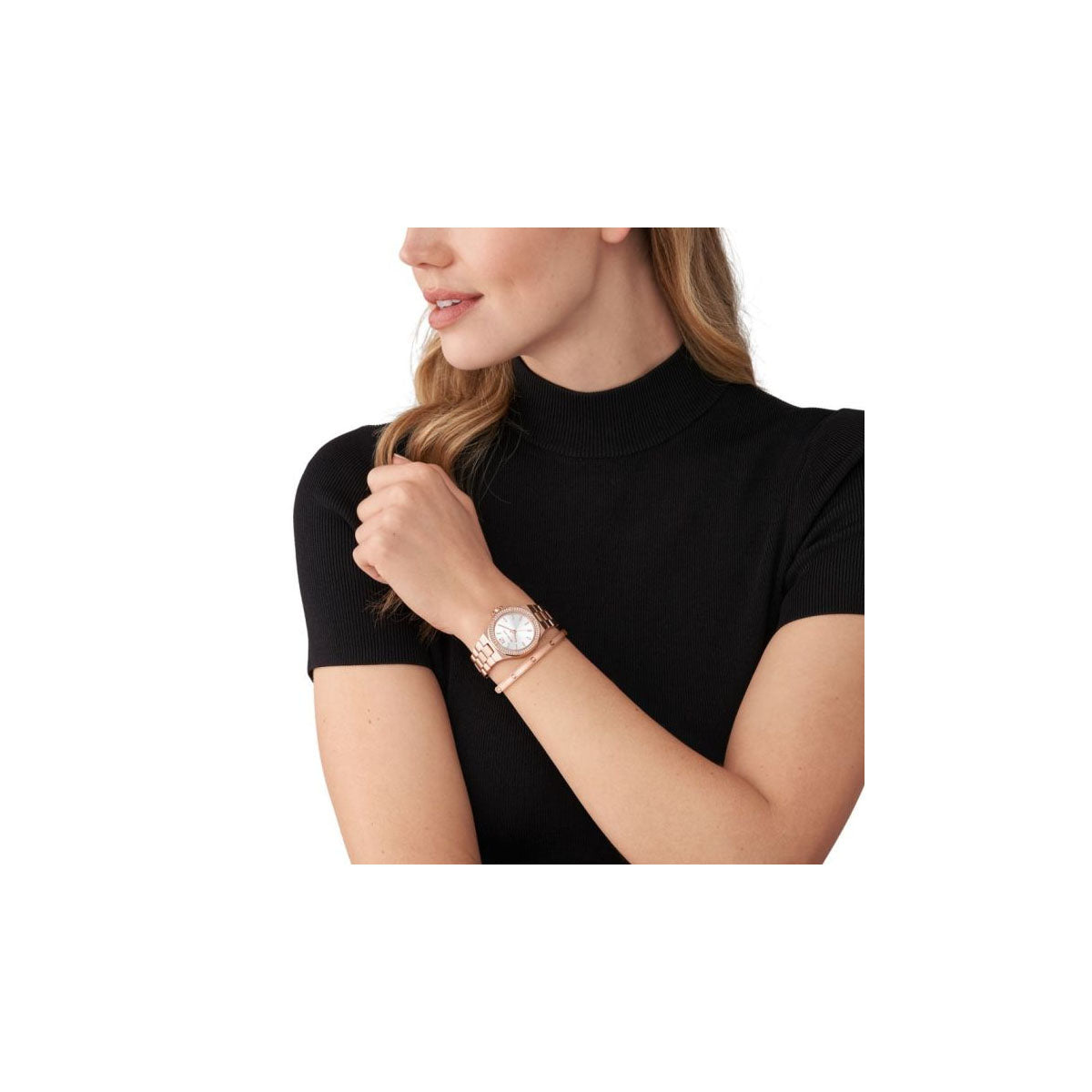 Michael Kors MK1073SET Women’s Watch 33 Mm Rose Gold Michael Kors MK1073SET Women’s Watch 33 Mm Rose Gold