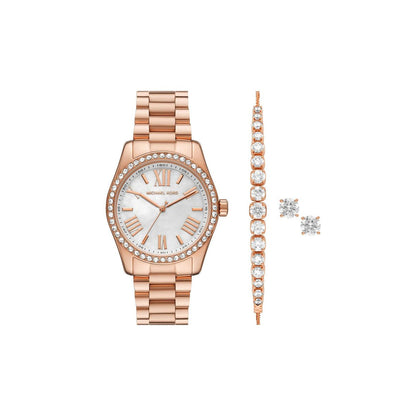 Michael Kors MK1088 Women’s Watch 38 Mm Rose Gold Gift Set