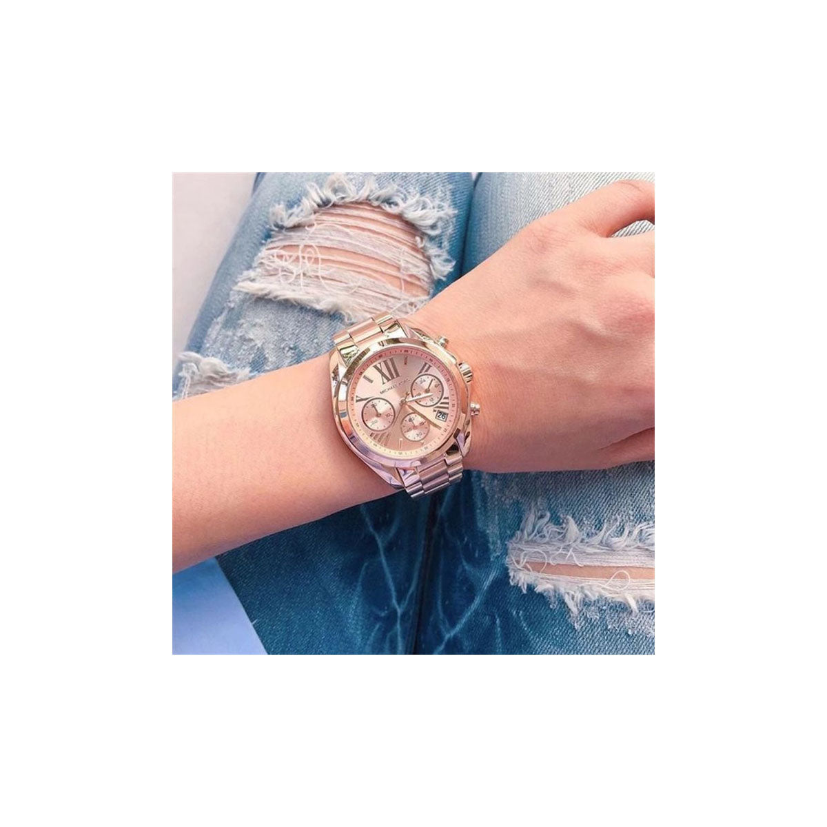 Michael Kors MK5503 Women’s Watch 43 Mm Rose Gold