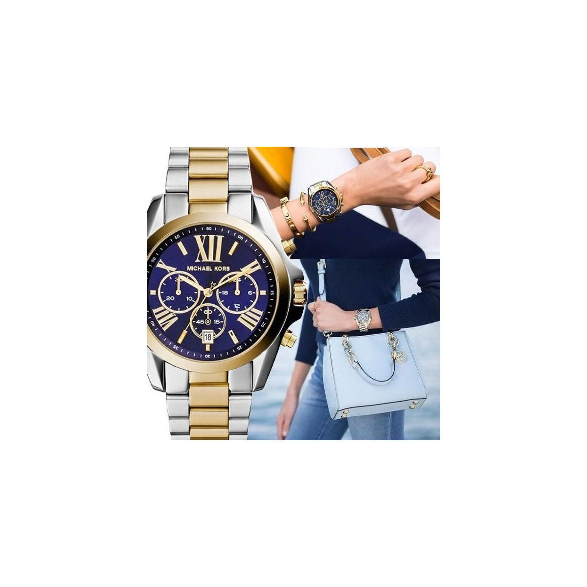 Michael Kors MK5976 Women’s Watch 40 Mm Silver Gold Michael Kors MK5976 Women’s Watch 40 Mm Silver Gold