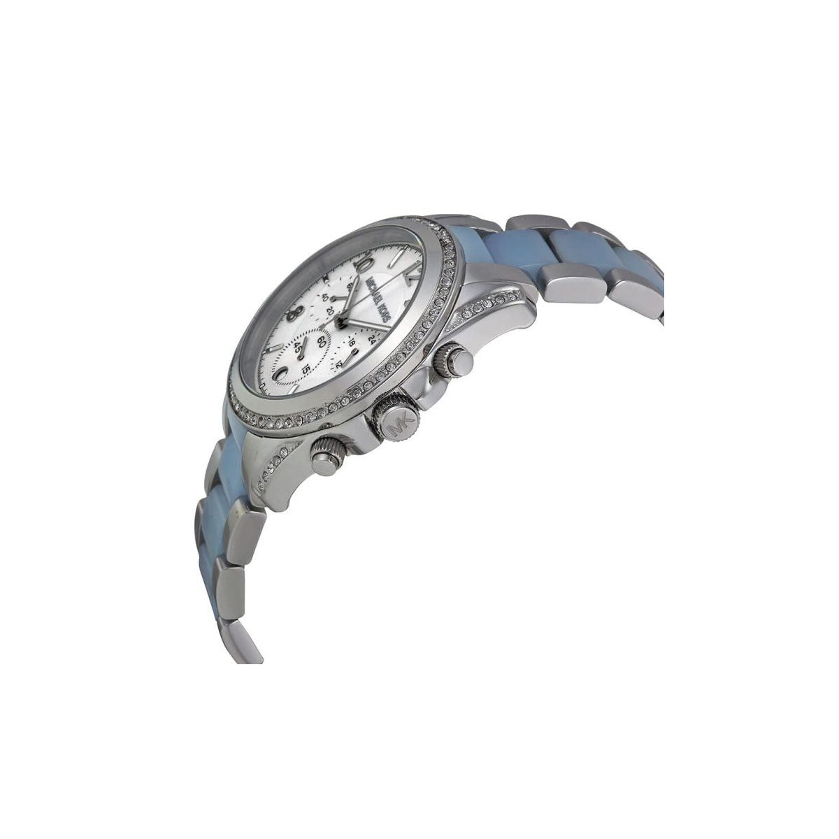 Michael Kors MK6137 Women’s Watch 39mm Silver Blue Michael Kors MK6137 Women’s Watch 39mm Silver Blue