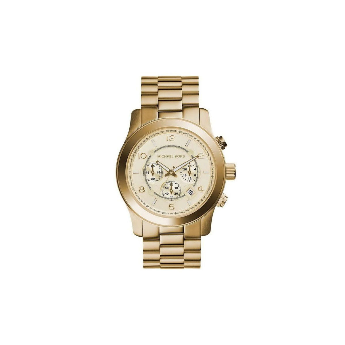 Michael Kors MK8077 Unisex Watch 45mm Gold Michael Kors MK8077 Unisex Watch 45mm Gold