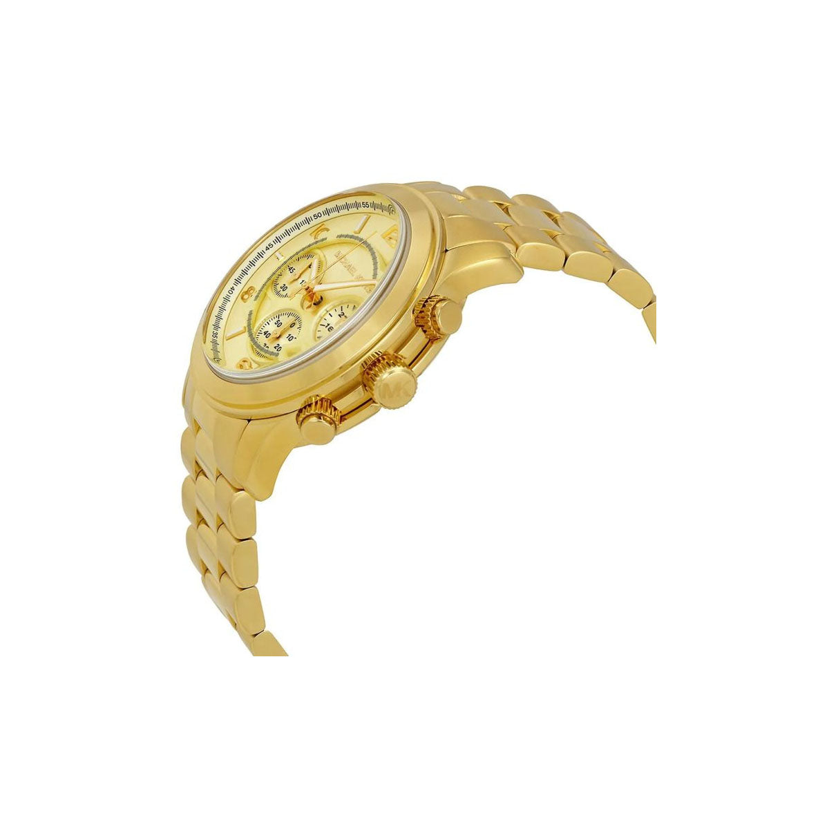Michael Kors MK8077 Unisex Watch 45mm Gold Michael Kors MK8077 Unisex Watch 45mm Gold