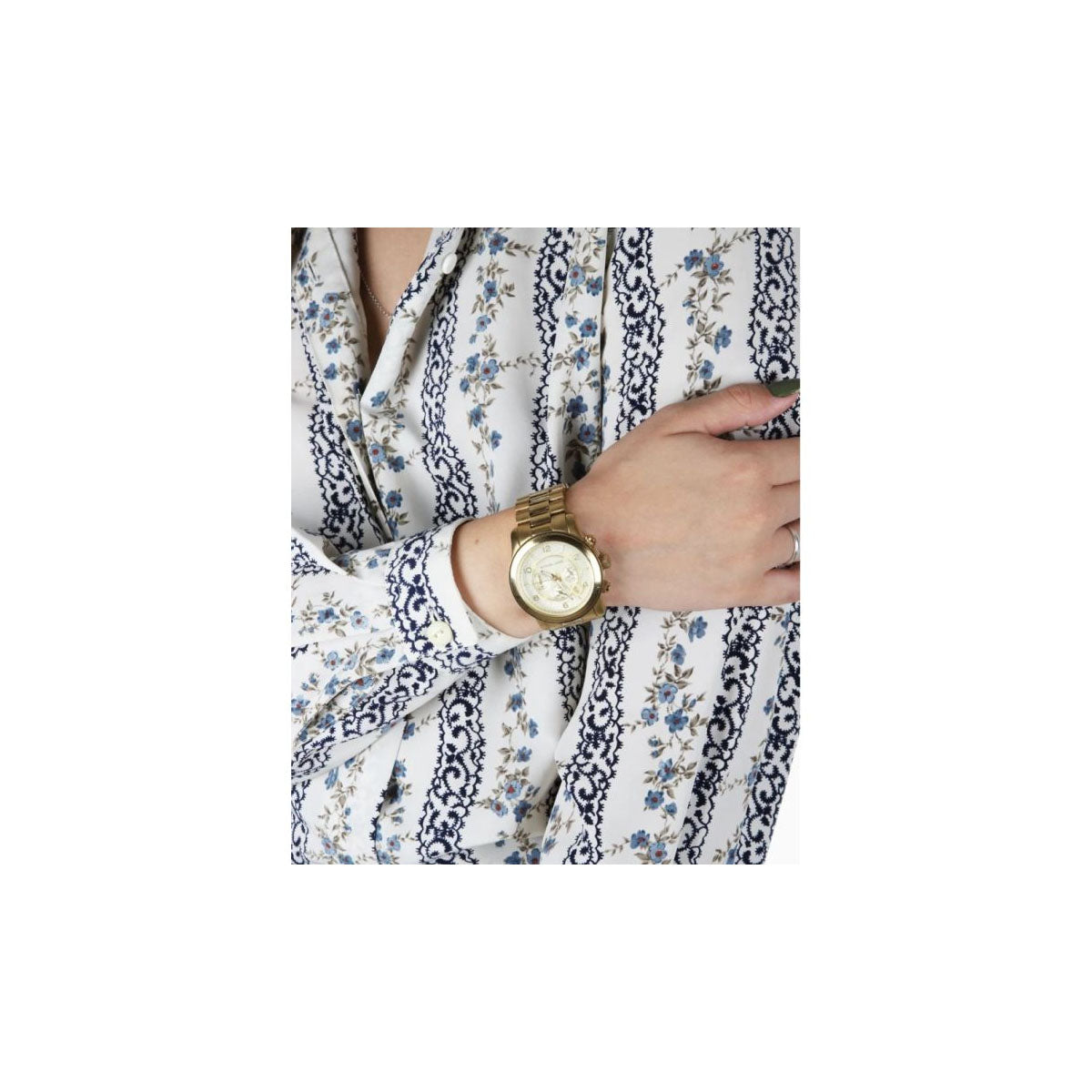 Michael Kors MK8077 Unisex Watch 45mm Gold Michael Kors MK8077 Unisex Watch 45mm Gold