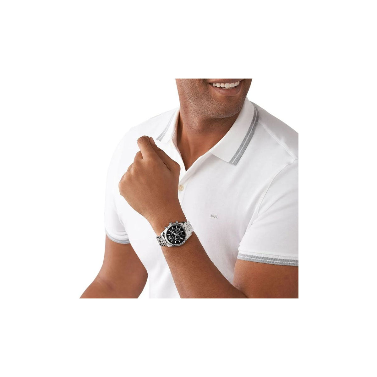 Michael Kors MK8602 Men’s Watch 45 Mm Silver Michael Kors MK8602 Men’s Watch 45 Mm Silver
