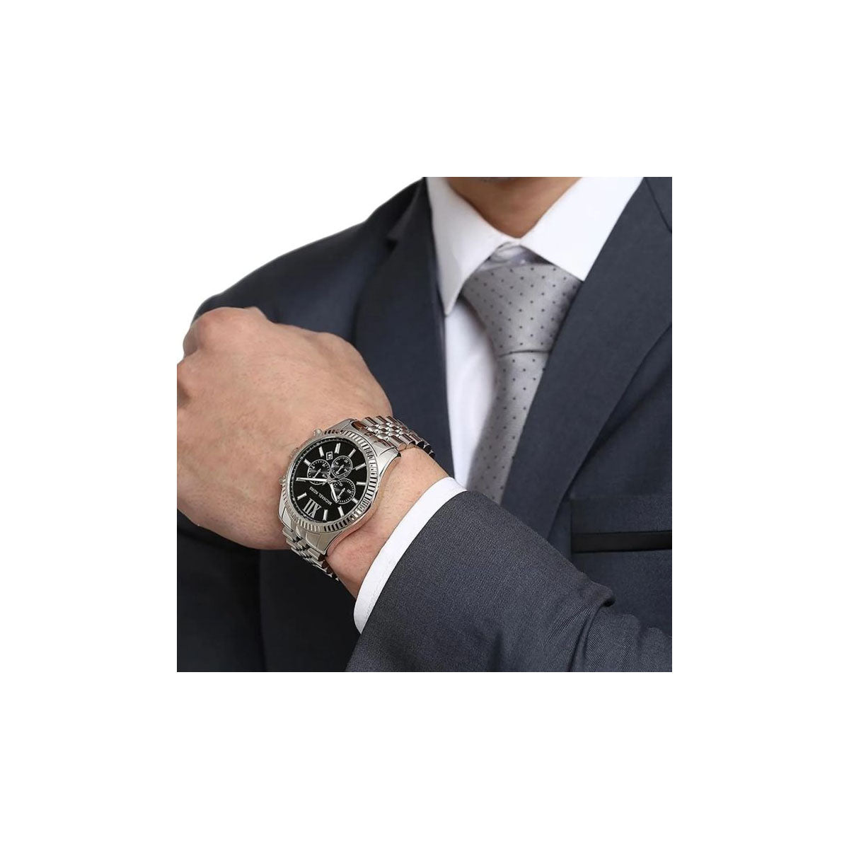 Michael Kors MK8602 Men’s Watch 45 Mm Silver Michael Kors MK8602 Men’s Watch 45 Mm Silver