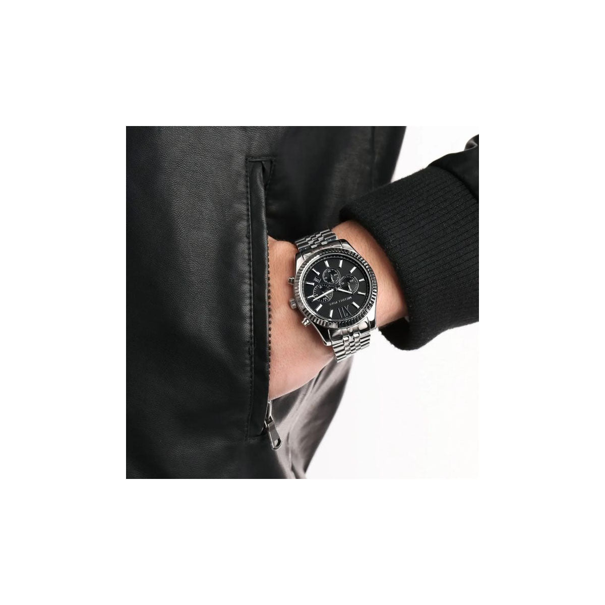 Michael Kors MK8602 Men’s Watch 45 Mm Silver Michael Kors MK8602 Men’s Watch 45 Mm Silver