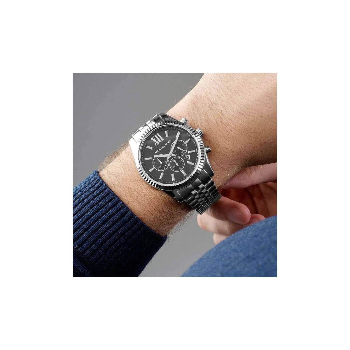 Michael Kors MK8602 Men’s Watch 45 Mm Silver Michael Kors MK8602 Men’s Watch 45 Mm Silver