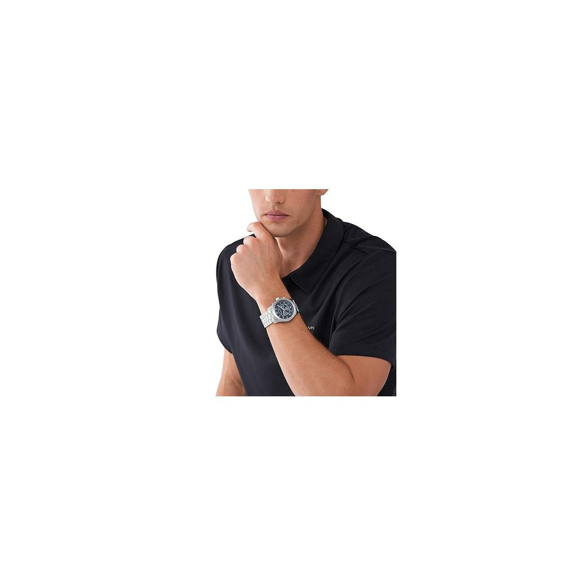 Michael Kors MK9105 Men’s Watch 45 Mm Silver