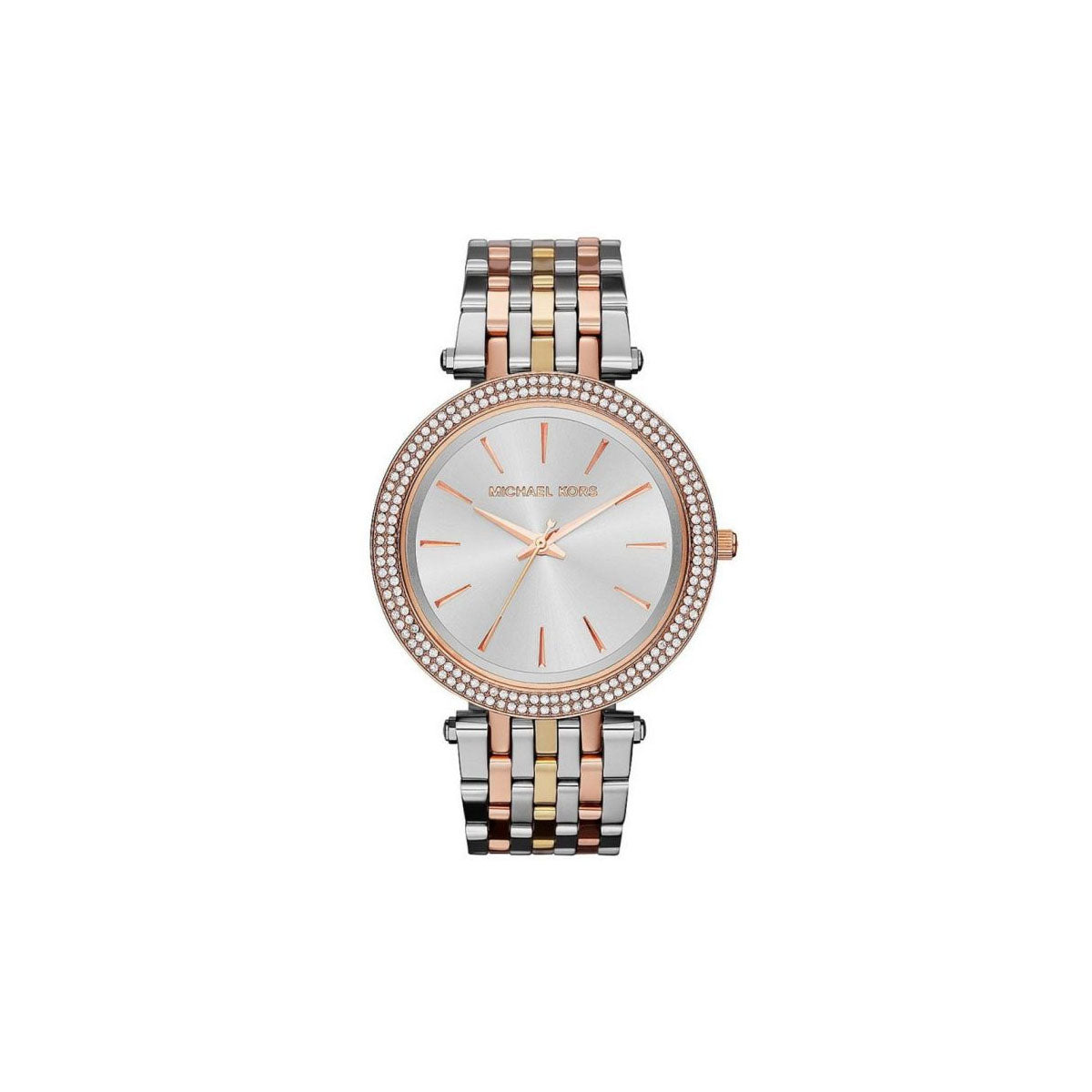 Michael Kors Mk3203 Women’s Watch 39mm Silver Gold Michael Kors Mk3203 Women’s Watch 39mm Silver Gold