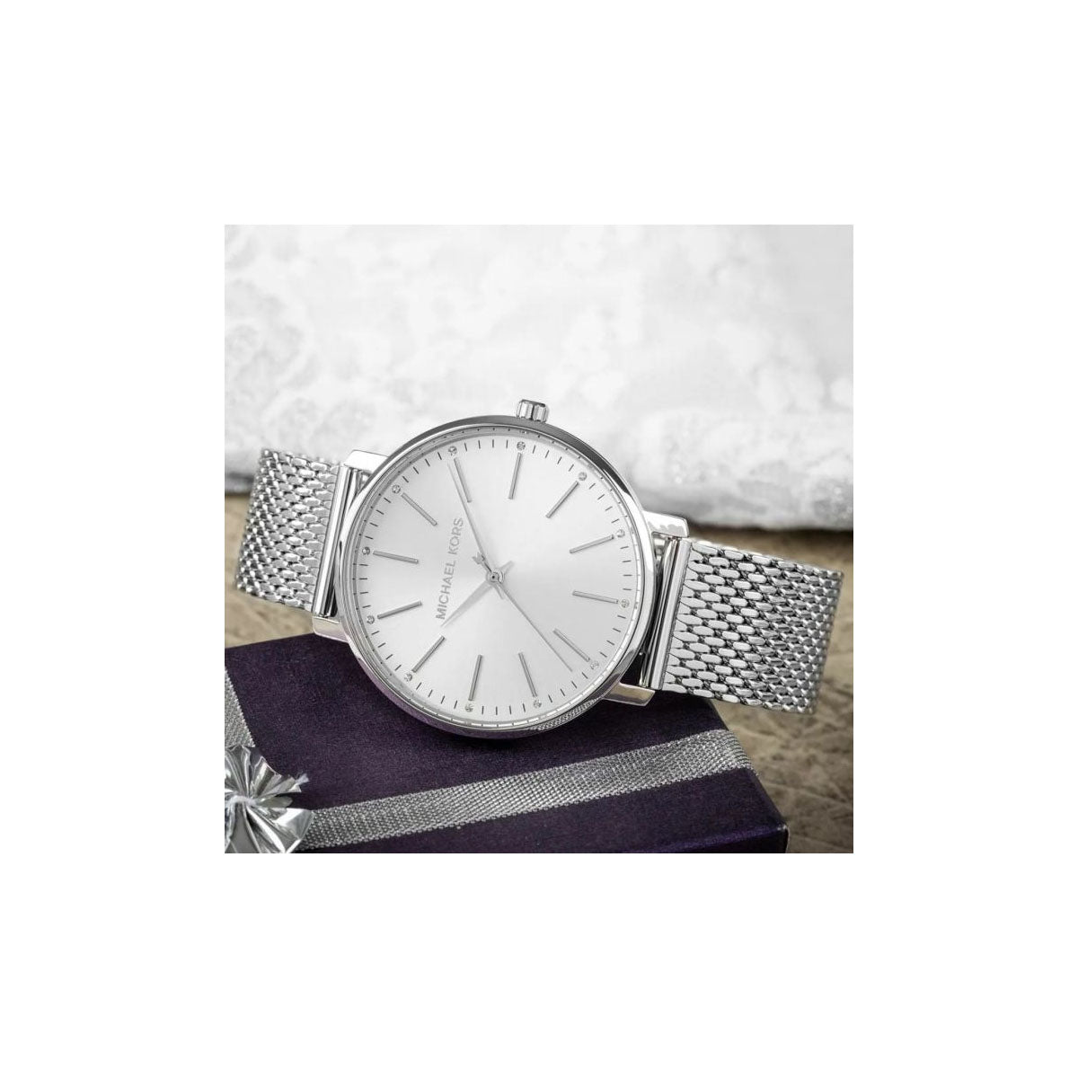 Michael Kors Mk4338 Women’s Watch 38mm Silver Michael Kors Mk4338 Women’s Watch 38mm Silver