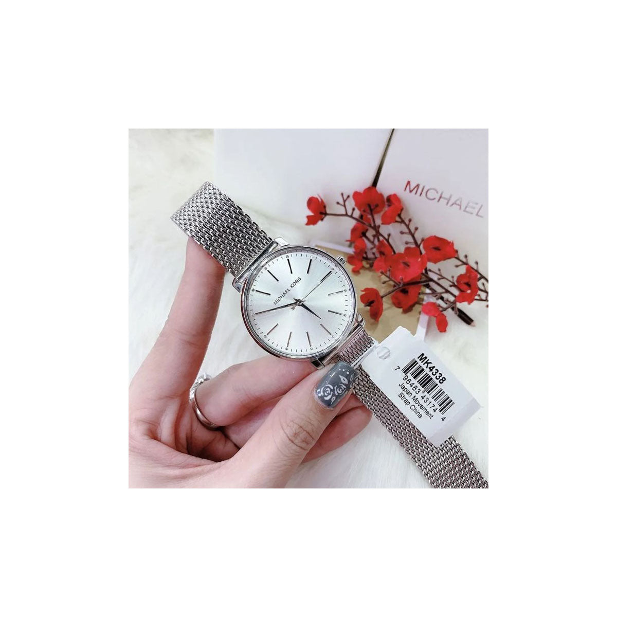 Michael Kors Mk4338 Women’s Watch 38mm Silver Michael Kors Mk4338 Women’s Watch 38mm Silver