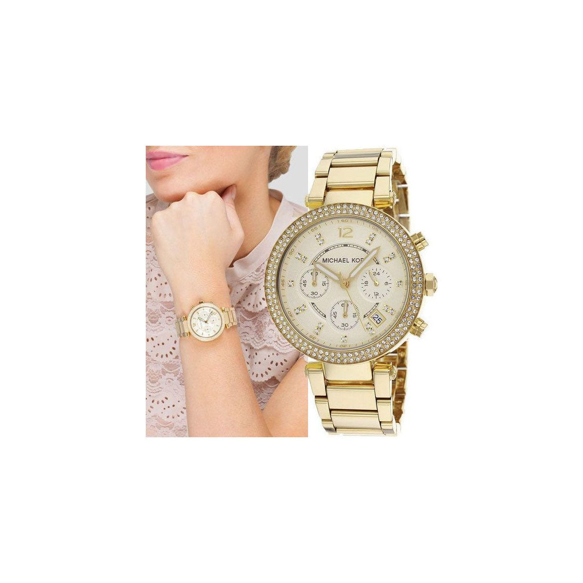 Michael Kors Mk5354 Women’s Watch 39mm Gold Michael Kors Mk5354 Women’s Watch 39mm Gold