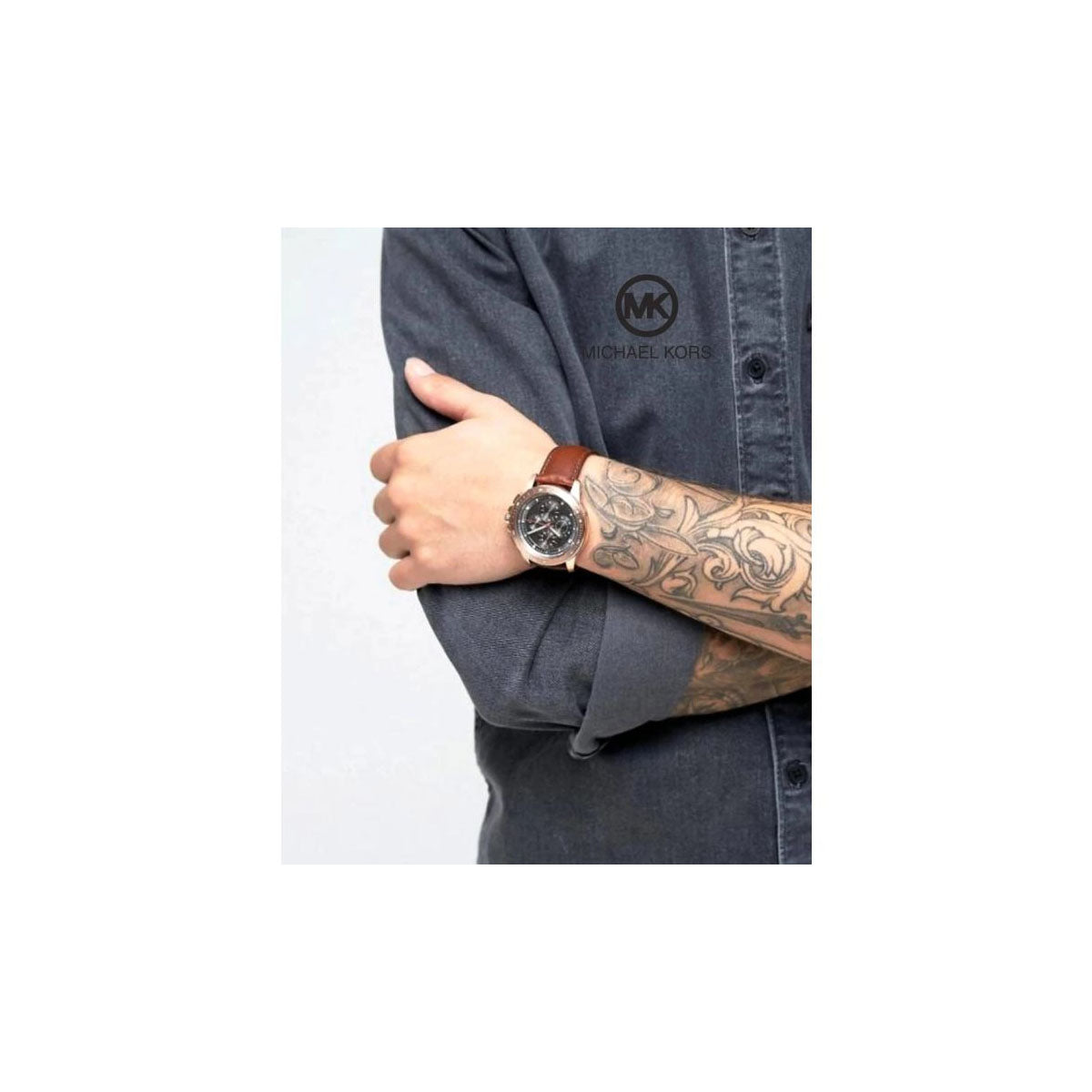 Michael Kors Mk8519 Men’s Watch 43mm Brown Michael Kors Mk8519 Men’s Watch 43mm Brown