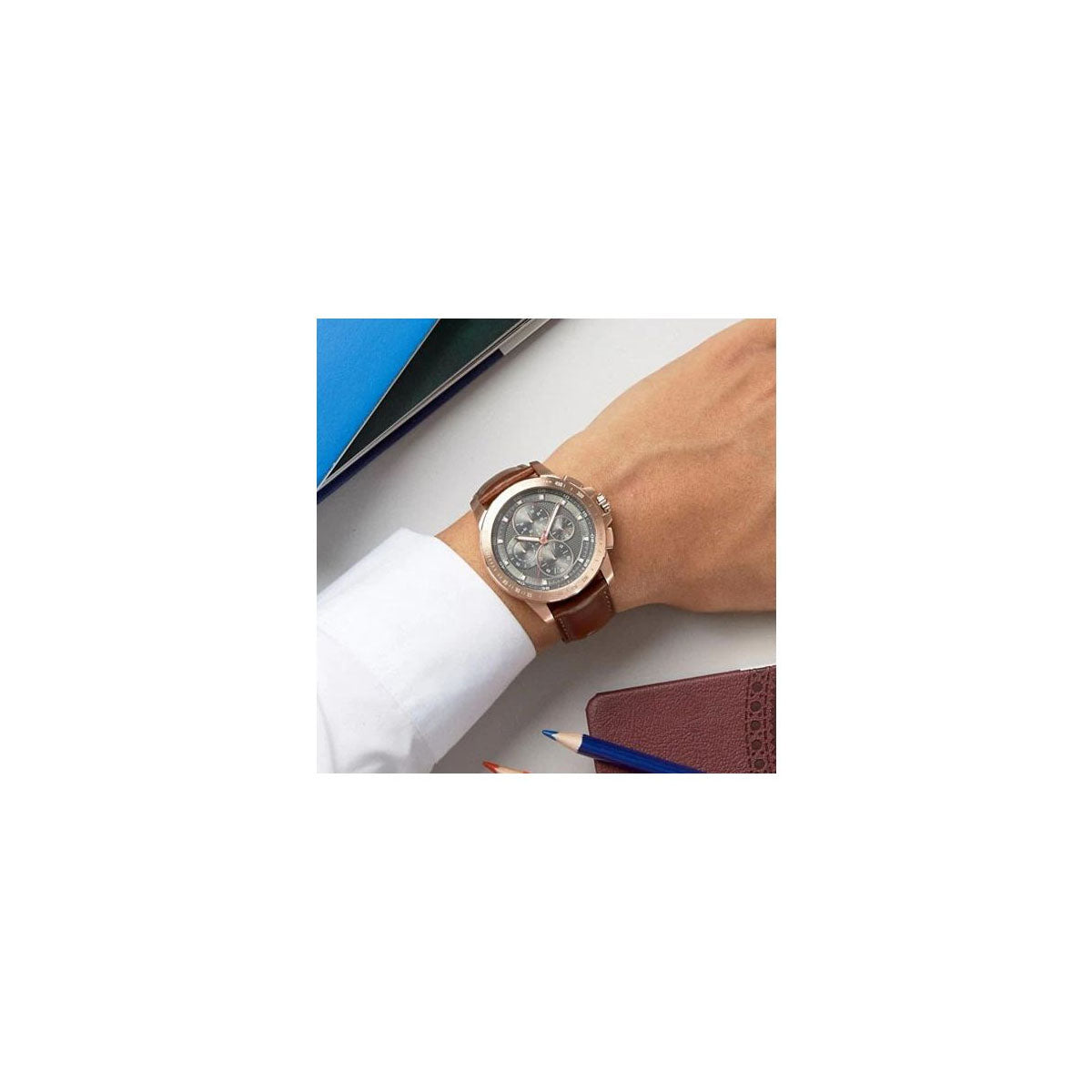 Michael Kors Mk8519 Men’s Watch 43mm Brown Michael Kors Mk8519 Men’s Watch 43mm Brown