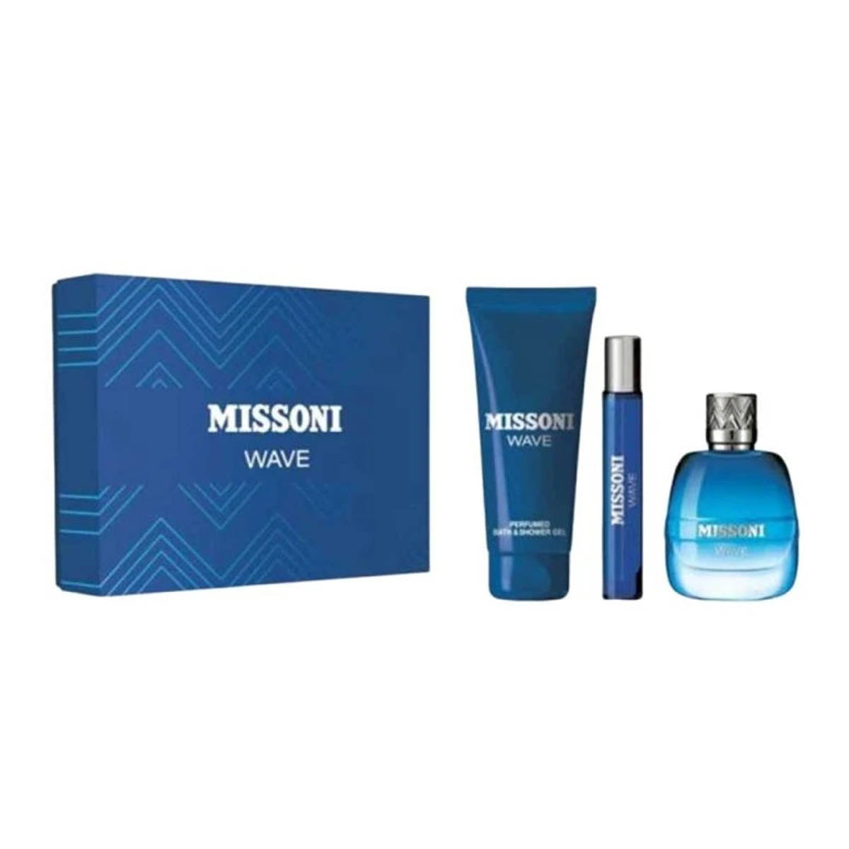 Missoni Wave Edt 100ml + shower gel 150ml + Edt 10ml set for men