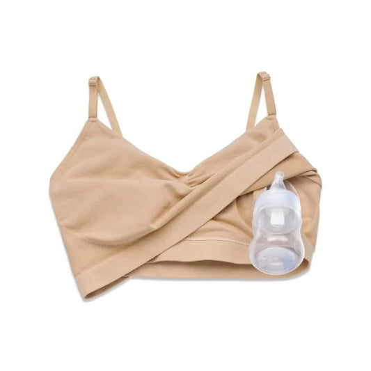 Momcozy Adjustable Nursing Bra, Beige
