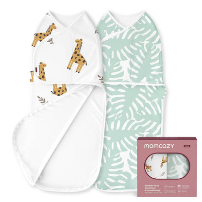 Momcozy Bamboo Swaddle Blankets Sack 0-3m - 2pack