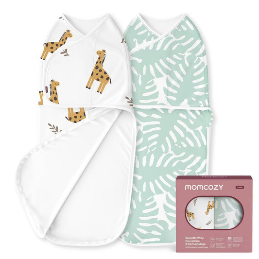 Momcozy Bamboo Swaddle Blankets Sack 0-3m - 2pack