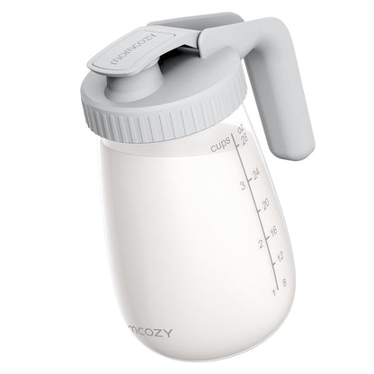 Momcozy Breast Milk Storage Glass Container 32oz (950ml) - Gray