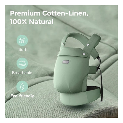 Momcozy Cotton Linen Baby Carrier - Sage