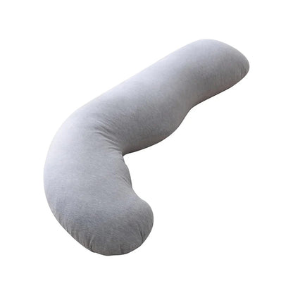 Momcozy J-Shaped Maternity Body Pillow (Grey)