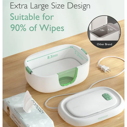 Momcozy Large Capacity Baby Wipe Warmer - White