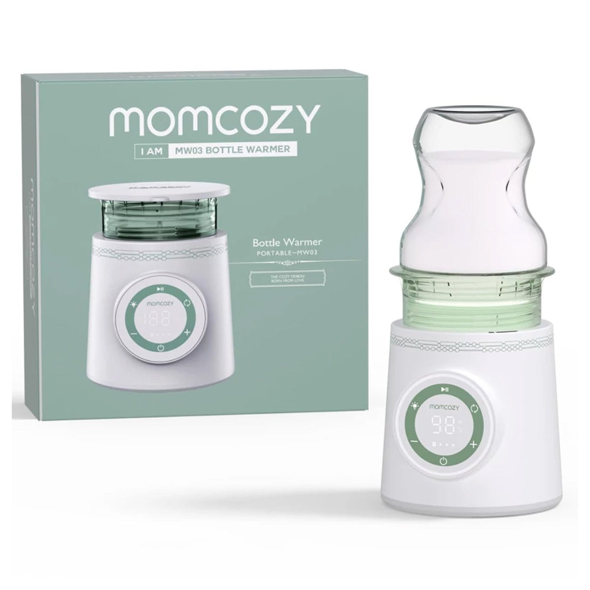 Momcozy Portable Bottle Warmer for Travel, Double Leak-Proof Travel Bottle Warmer with Fast Heating