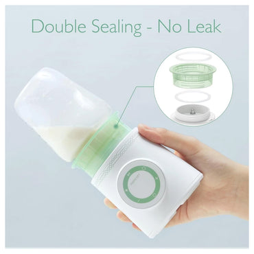Momcozy Portable Bottle Warmer for Travel, Double Leak-Proof Travel Bottle Warmer with Fast Heating