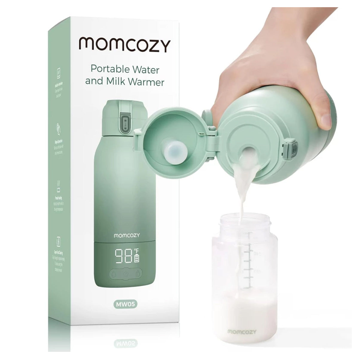 Momcozy Portable Breast Milk & Water Warmer for Travel (17oz/500 ml)
