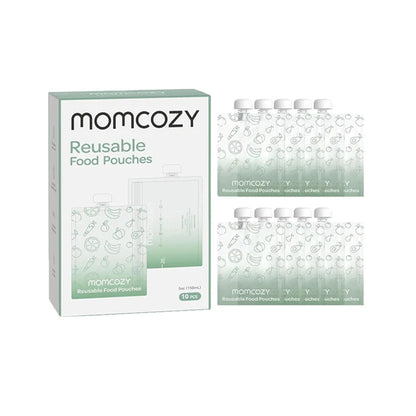 Momcozy Reusable Baby Food Pouches (Pack of 10)