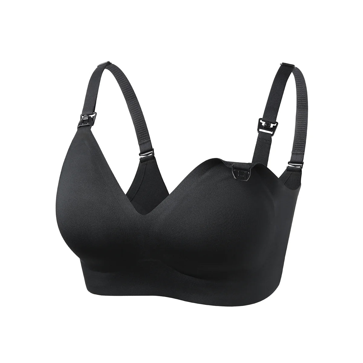 Momcozy Seamless Nursing Bra, Black