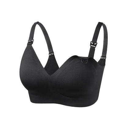 Momcozy Seamless Nursing Bra, Black