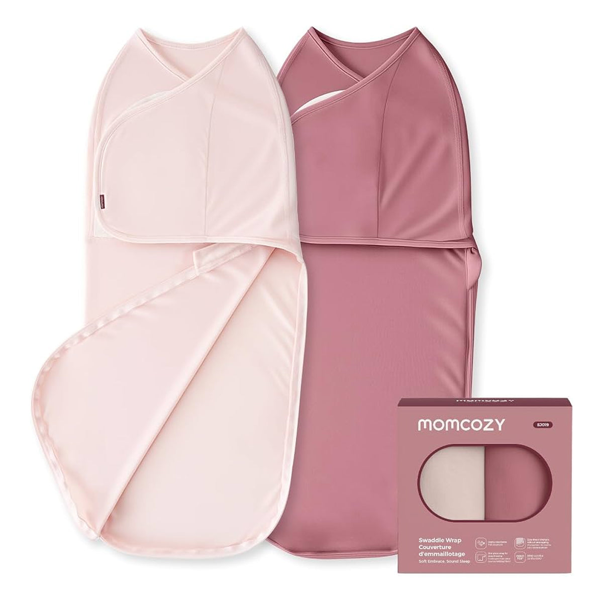 Momcozy Swaddle Wrap 0-3m, 2 Pack