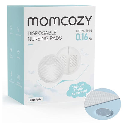Momcozy Ultra-Thin Disposable Nursing Pads - Super Absorbent and Breathable – 200 Count